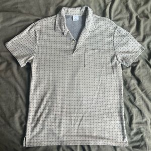 Retro Woven Polo Shirt